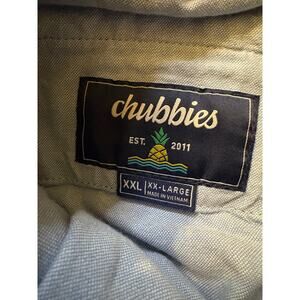 Chubbies The Fleets Chino Shorts Blue 5.5" Insteam Cotton Stretch Mens Size XXL